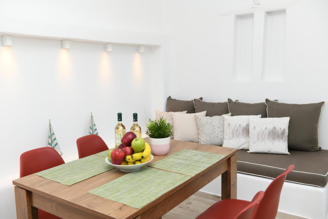 Superior Beachfront Apartment 1 With View To The Aegean Sea Panormos  Esterno foto