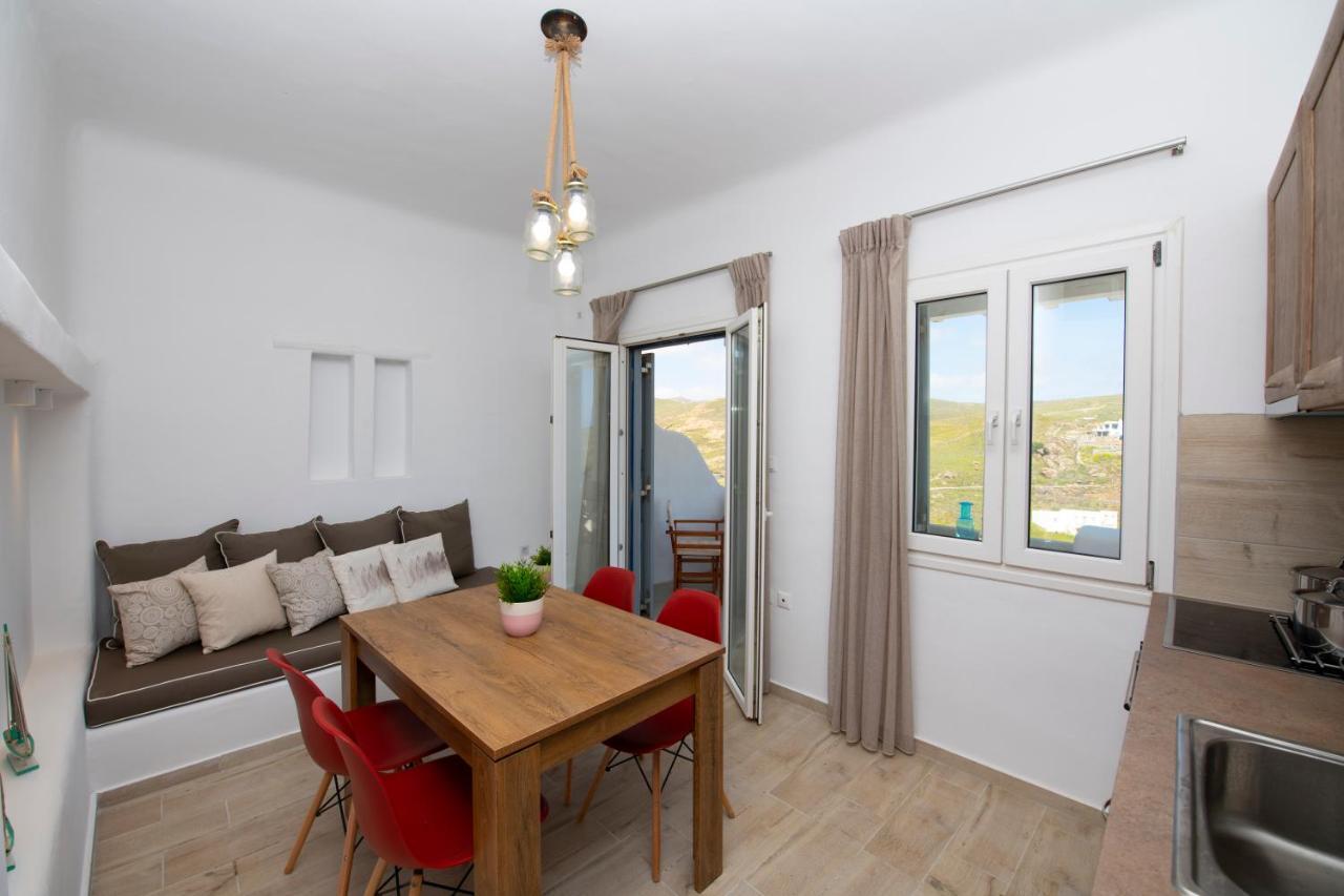Superior Beachfront Apartment 1 With View To The Aegean Sea Panormos  Esterno foto